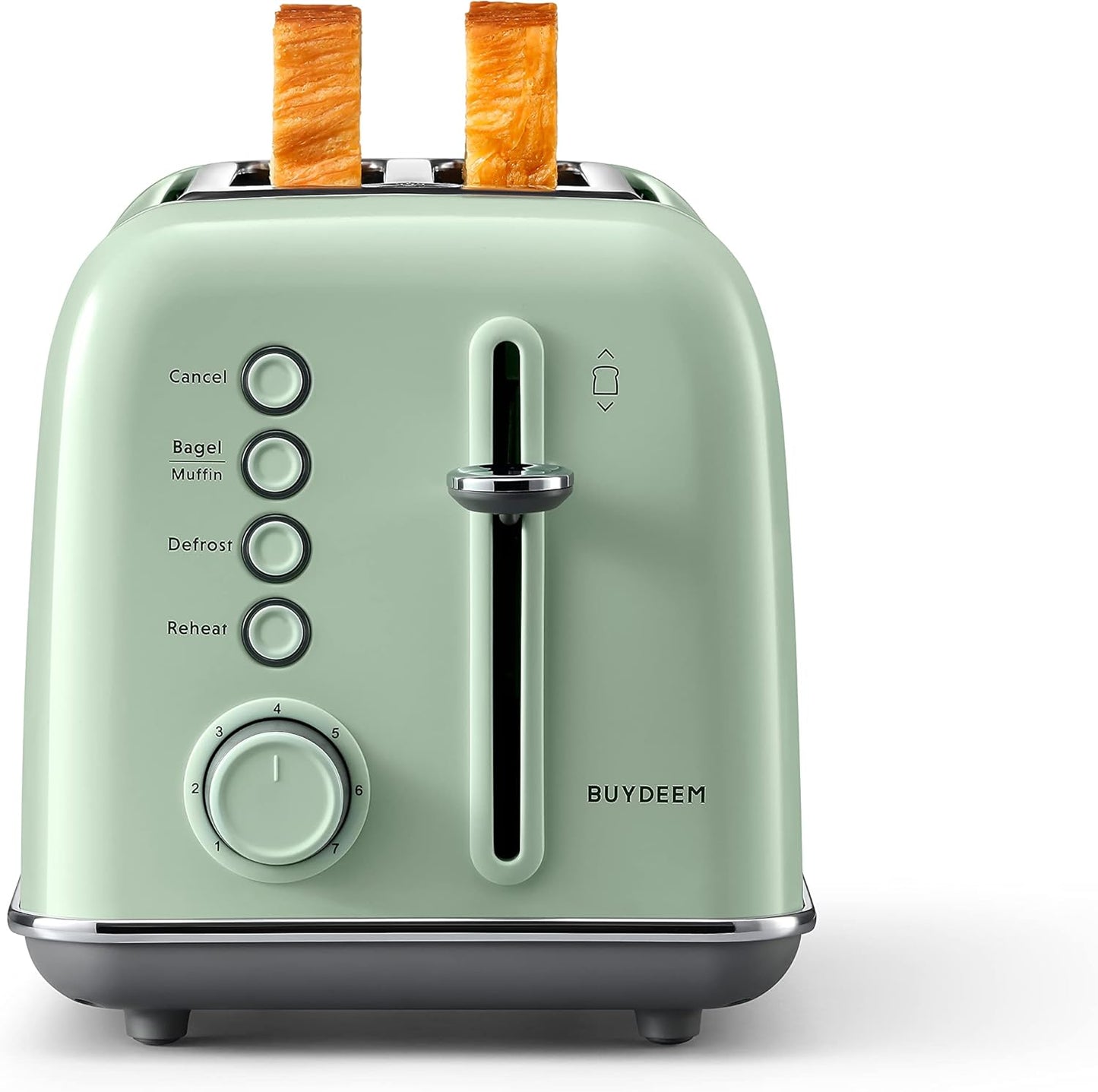DT640 4-Slice Toaster | Extra Wide Slots | Retro Stainless Steel