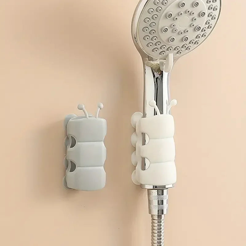 2-Pack Suction Cup Shower Head Holders – Removable Silicone Wall Mount Brackets for Handheld Shower | Durable & Waterproof Bathroom Storage Rack