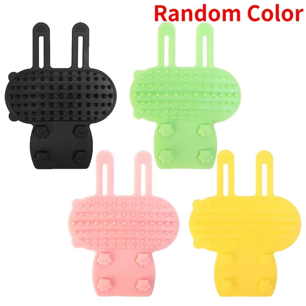 Silicone Pet Hair Removal & Massage Comb – Self-Cleaning Grooming Brush for Cats & Dogs, Safe Scratcher & Relaxing Massager