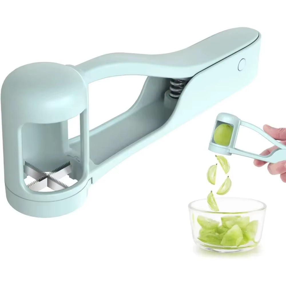 Fruit and Small Vegetable Slicer & Cutter | Baby-Friendly Kitchen Gadget, Quick & Safe Cutting Tool