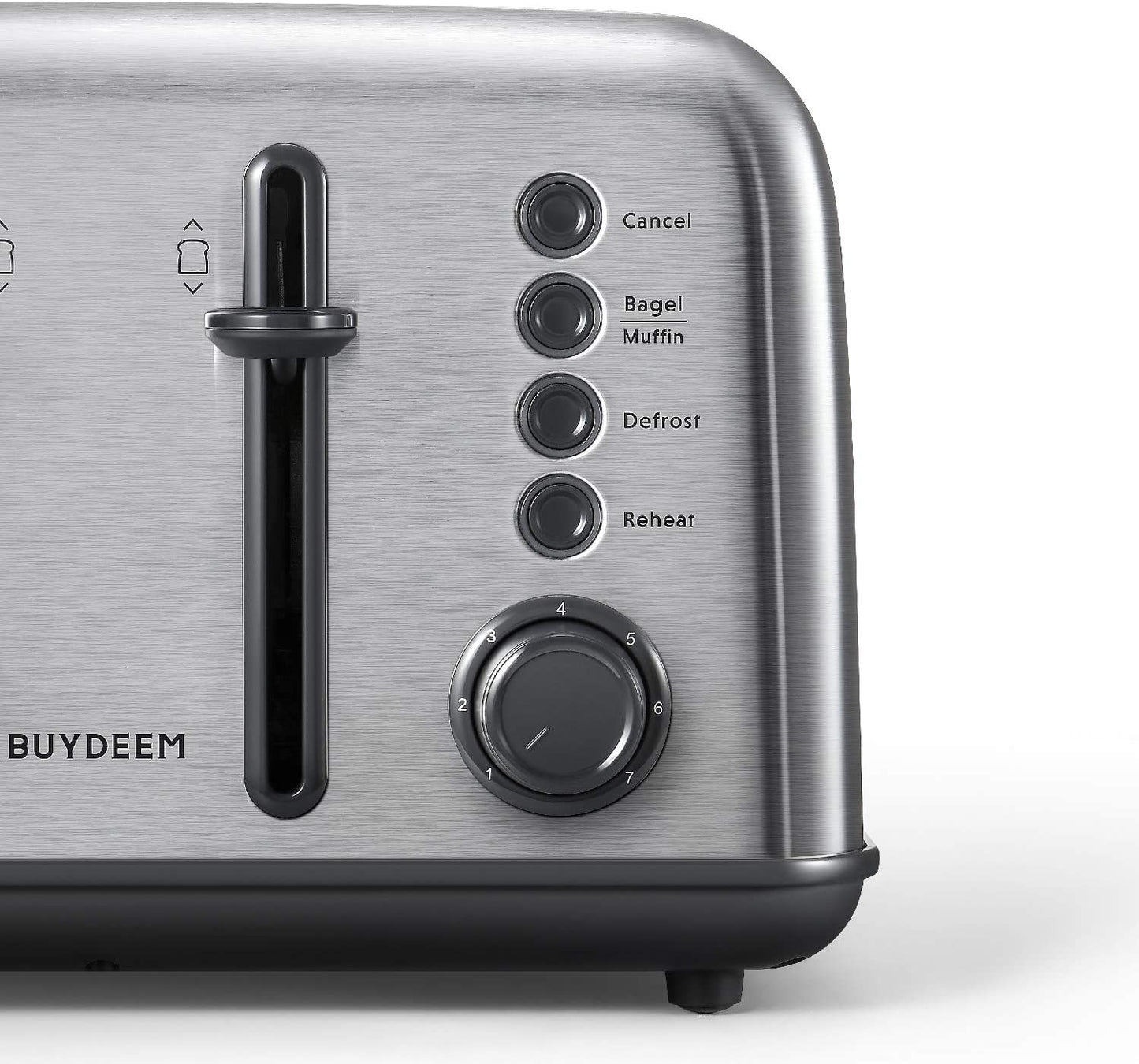 DT640 4-Slice Toaster | Extra Wide Slots | Retro Stainless Steel