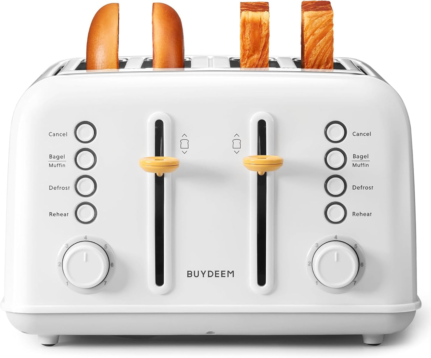 DT640 4-Slice Toaster | Extra Wide Slots | Retro Stainless Steel