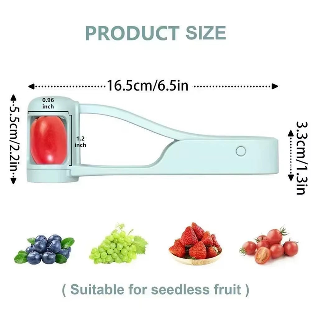 Fruit and Small Vegetable Slicer & Cutter | Baby-Friendly Kitchen Gadget, Quick & Safe Cutting Tool
