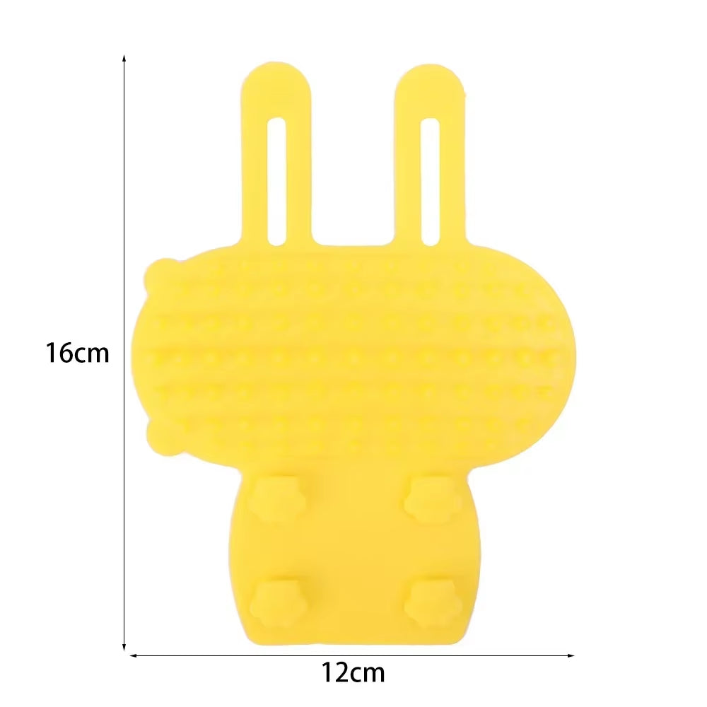 Silicone Pet Hair Removal & Massage Comb – Self-Cleaning Grooming Brush for Cats & Dogs, Safe Scratcher & Relaxing Massager