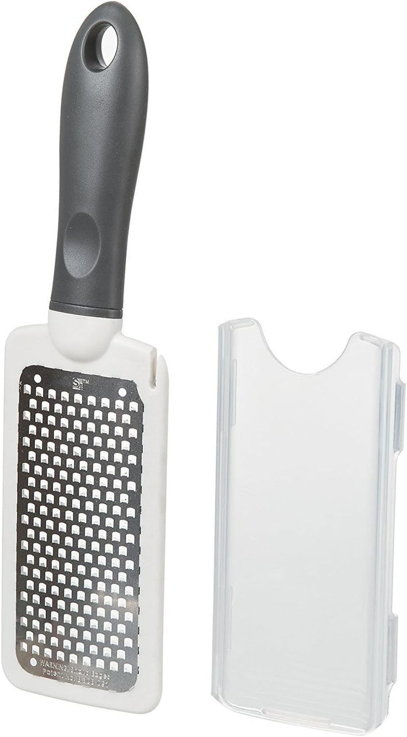PrepSolutions 2-Way Grate & Measure – Dual-Sided Cheese & Vegetable Grater with 2-Cup Measuring Container, Dishwasher Safe, Compact Storage