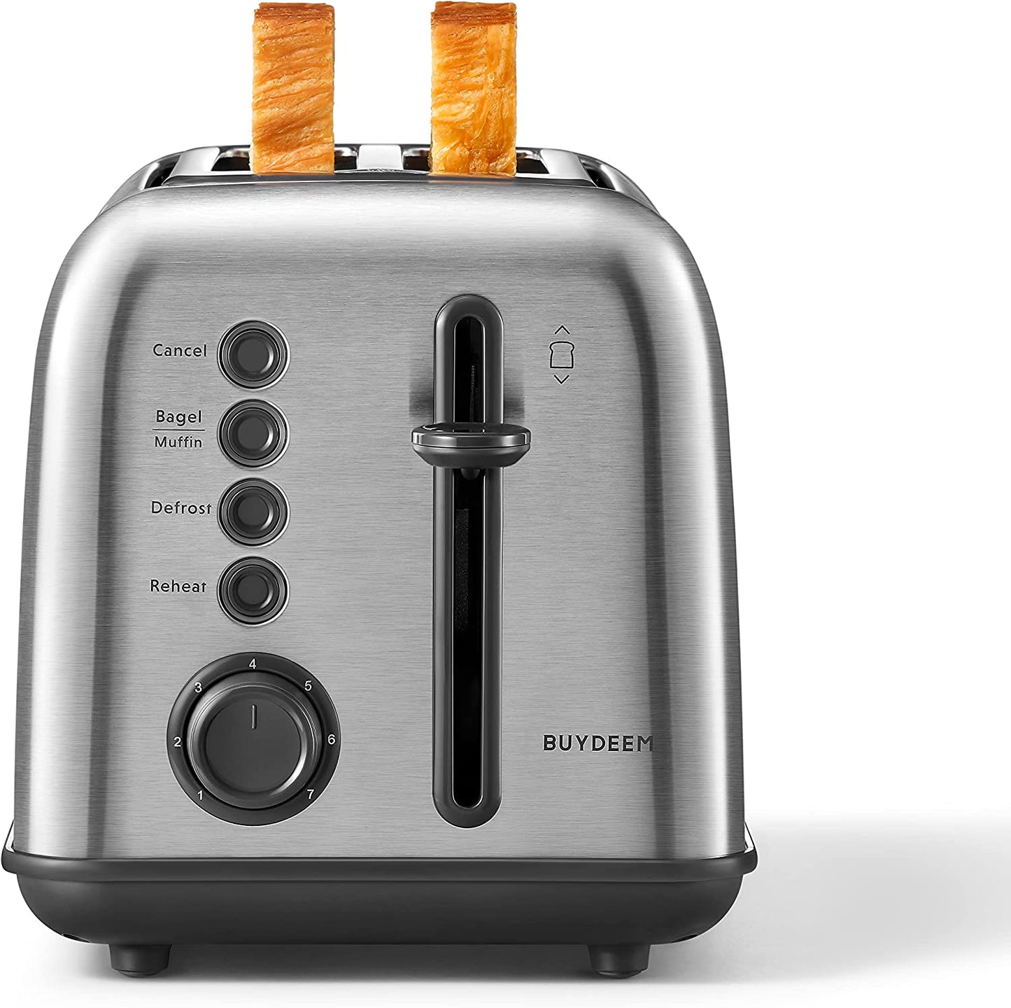 DT640 4-Slice Toaster | Extra Wide Slots | Retro Stainless Steel