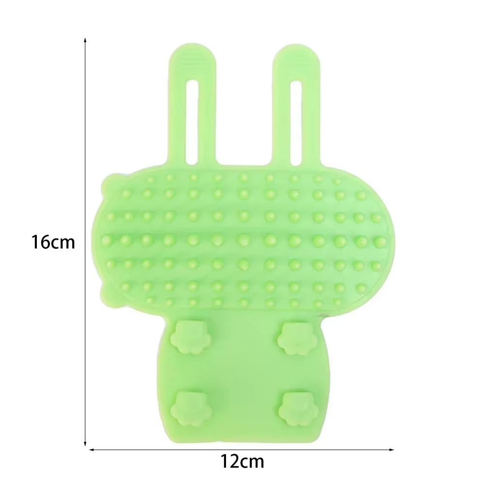 Silicone Pet Hair Removal & Massage Comb – Self-Cleaning Grooming Brush for Cats & Dogs, Safe Scratcher & Relaxing Massager