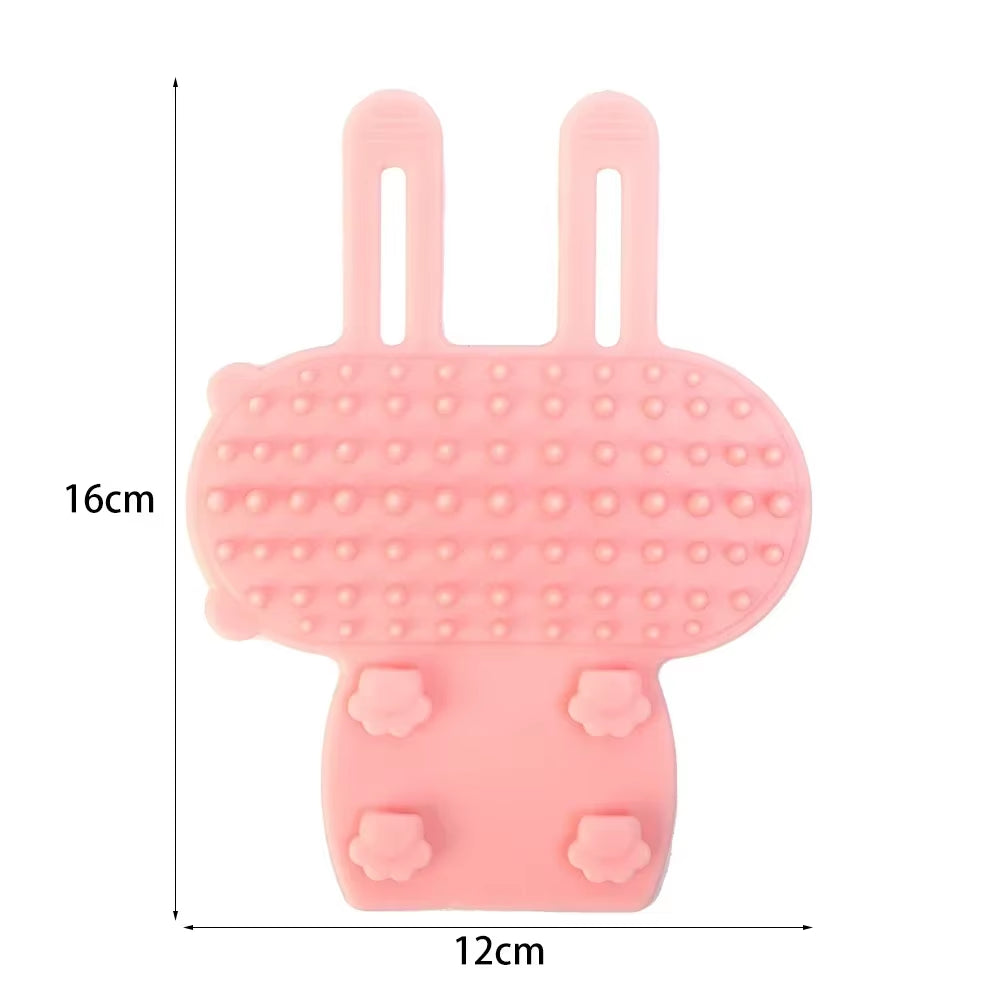 Silicone Pet Hair Removal & Massage Comb – Self-Cleaning Grooming Brush for Cats & Dogs, Safe Scratcher & Relaxing Massager
