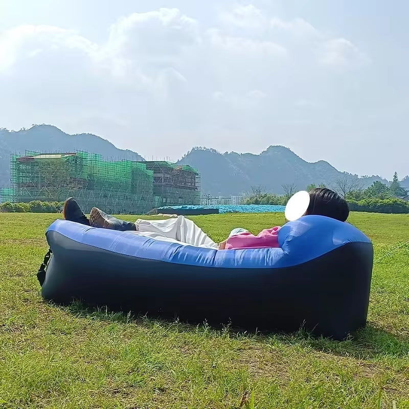 π¬οΈ Inflatable Air Sofa Bed β Portable Waterproof Lazy Lounger for Outdoor & Beach, No Pump Needed β 240Γ70cm