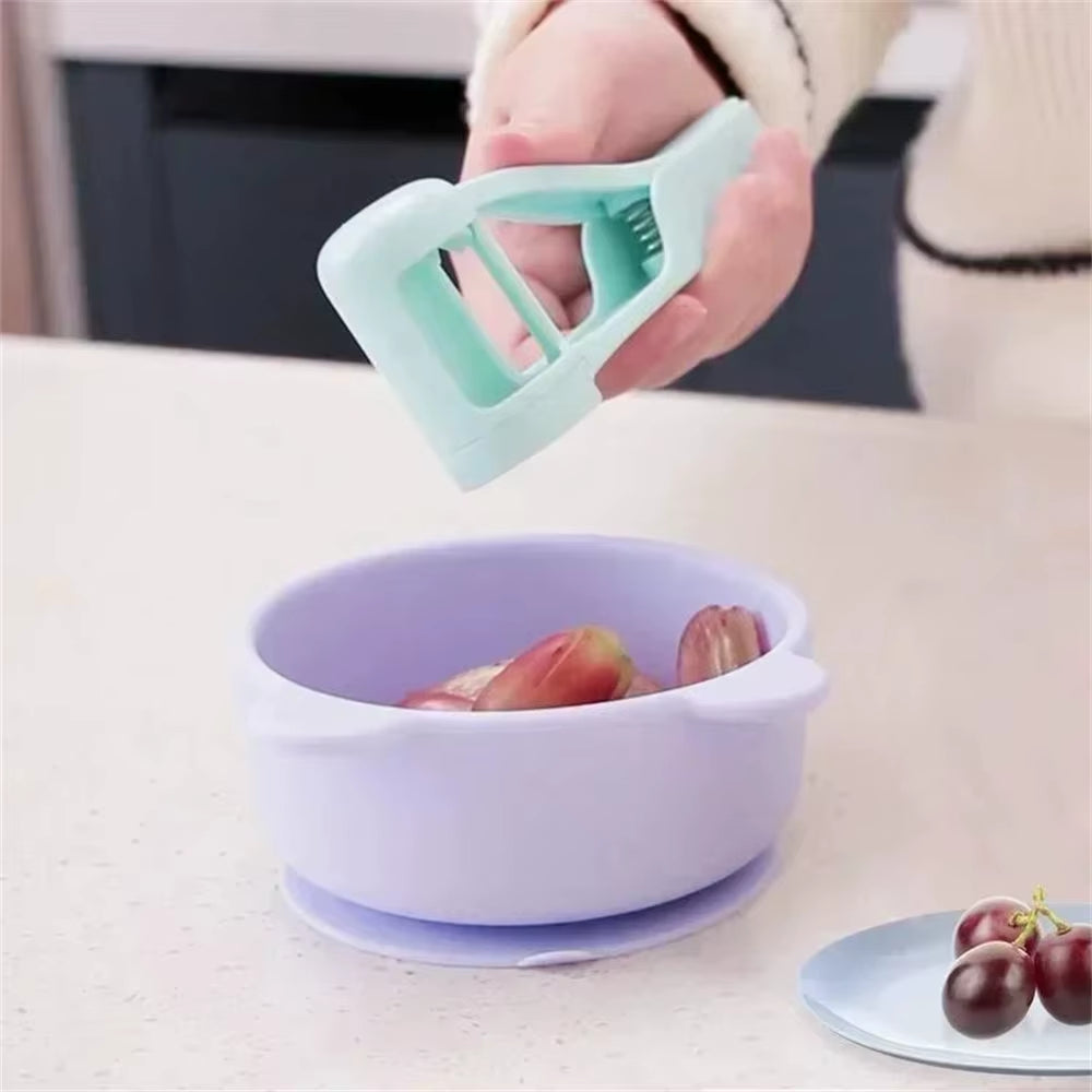 Fruit and Small Vegetable Slicer & Cutter | Baby-Friendly Kitchen Gadget, Quick & Safe Cutting Tool