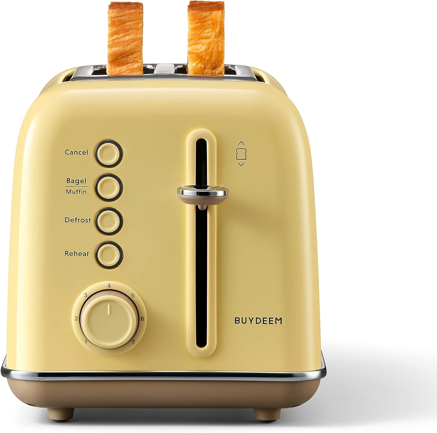 DT640 4-Slice Toaster | Extra Wide Slots | Retro Stainless Steel