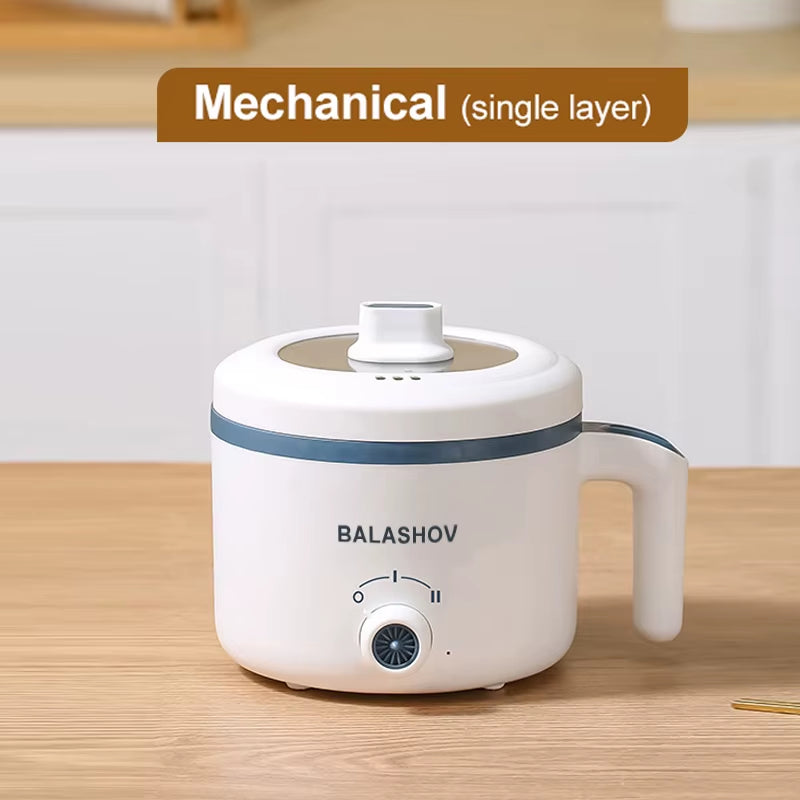 1.7L Multi-Functional Electric Rice Cooker – Double/Single Layer, 220V Non-Stick Mini Smart Cooker for Steamed Rice, Porridge, Hot Pot & More – Ideal for 2–3 People
