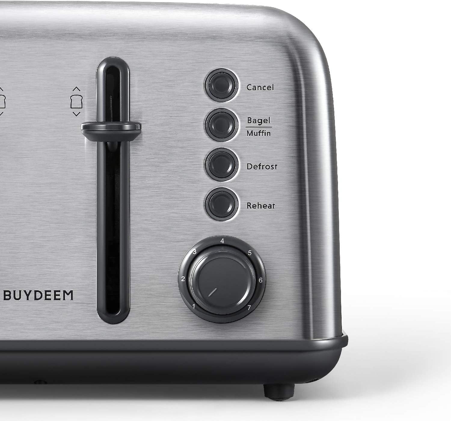 DT640 4-Slice Toaster | Extra Wide Slots | Retro Stainless Steel