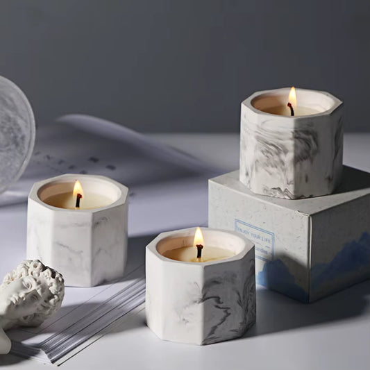 Eco-Friendly Soy Wax Aromatherapy Candle – Hand-Poured in Gypsum Cup, Smokeless & Long-Lasting, Luxurious Scented Candle for Home, Holiday & Party Decor