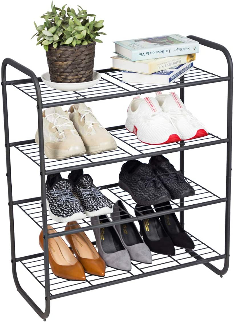 3-Tier Fabric Shoe Rack Organizer – Freestanding Light Gray Shoe Shelf for Closet, Entryway, or Bedroom | Space-Saving Storage