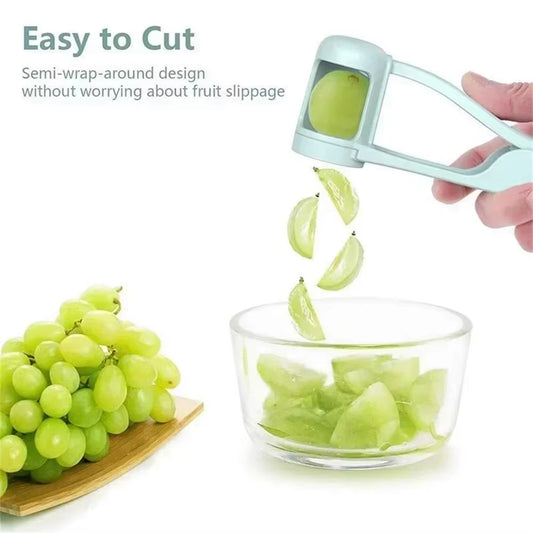 Fruit and Small Vegetable Slicer & Cutter | Baby-Friendly Kitchen Gadget, Quick & Safe Cutting Tool
