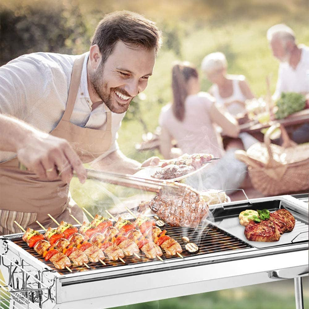 8-Inch Bamboo Skewers (100 Pack) – Natural BBQ Sticks for Grilling, Kabobs, Fruit, Chocolate Fountain, Appetizers, Arts & Crafts – Eco-Friendly Wooden Skewers