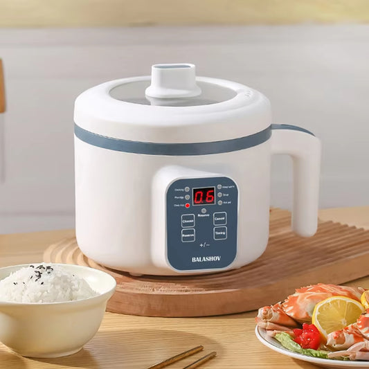 1.7L Multi-Functional Electric Rice Cooker – Double/Single Layer, 220V Non-Stick Mini Smart Cooker for Steamed Rice, Porridge, Hot Pot & More – Ideal for 2–3 People