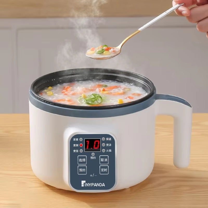 1.7L Multi-Functional Electric Rice Cooker – Double/Single Layer, 220V Non-Stick Mini Smart Cooker for Steamed Rice, Porridge, Hot Pot & More – Ideal for 2–3 People