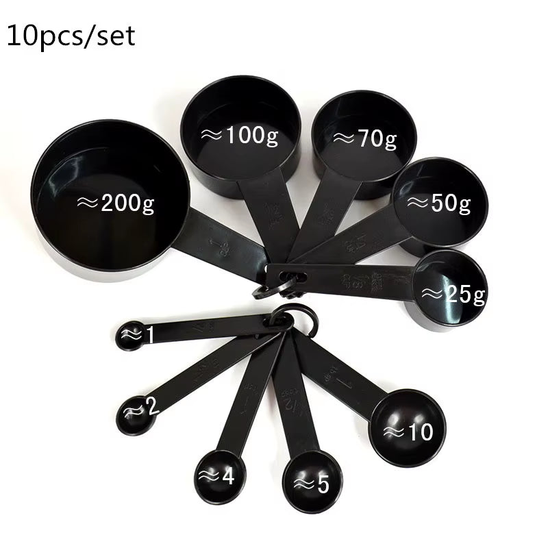 🥄 5/10-Piece Measuring Cup & Spoon Set – Precise Kitchen Tools for Baking, Cooking & More
