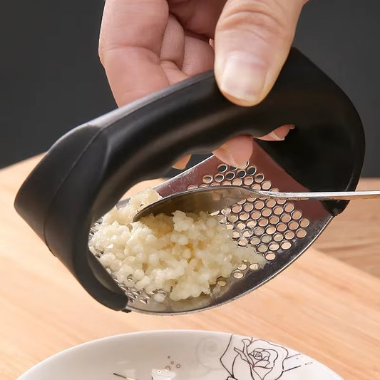 Stainless Steel Garlic Press Crusher 