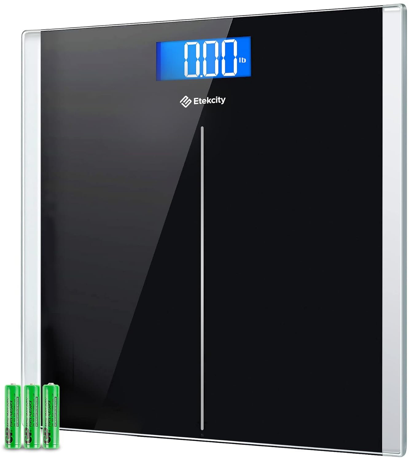 Digital Bathroom Scale for Body Weight – High-Precision Electronic Weighing Machine, LCD Display, 400 lbs Capacity, Tempered Glass